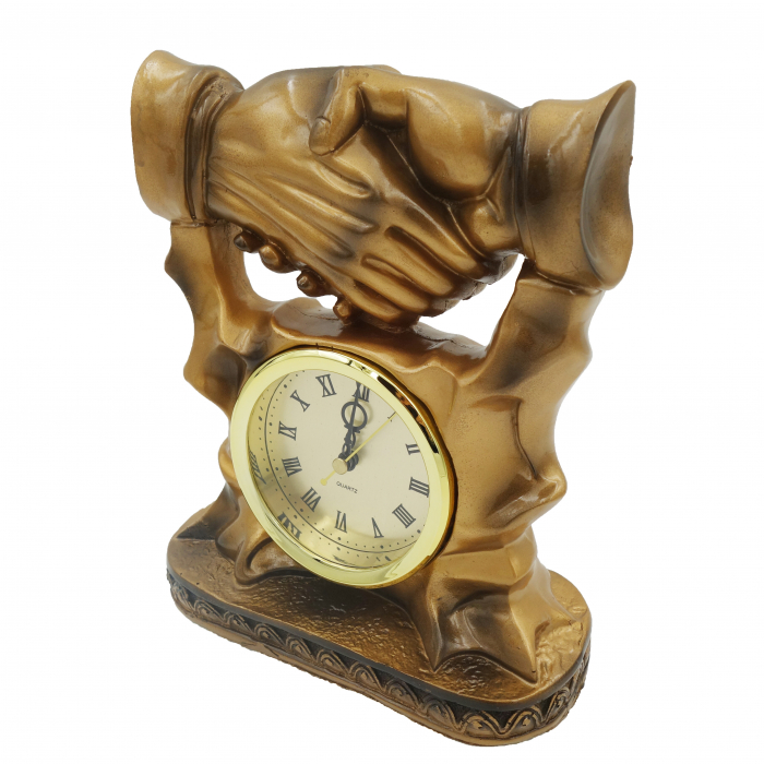 Statuieta din rasina cu ceas, model maini, 25 cm [4]