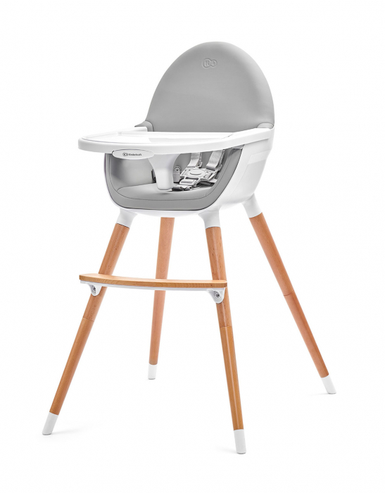 Scaun de masa 2 in 1, lemn, gri [2]