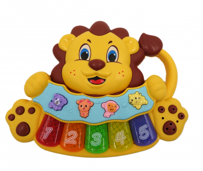 Orga interactivă, formă de leu, sunete de animale și jocuri, 16 cm [2]