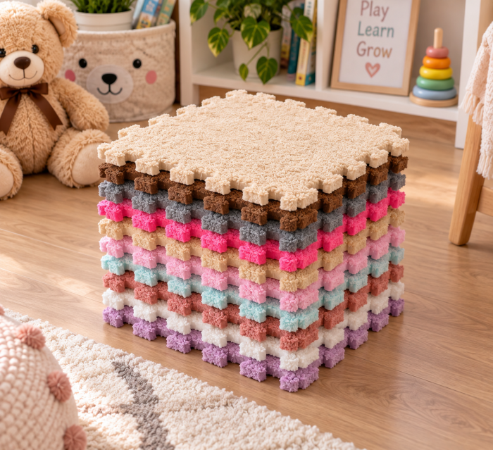 Puzzle Burete Pufos pentru Copii, 10 Piese, 30 × 30 cm [2]