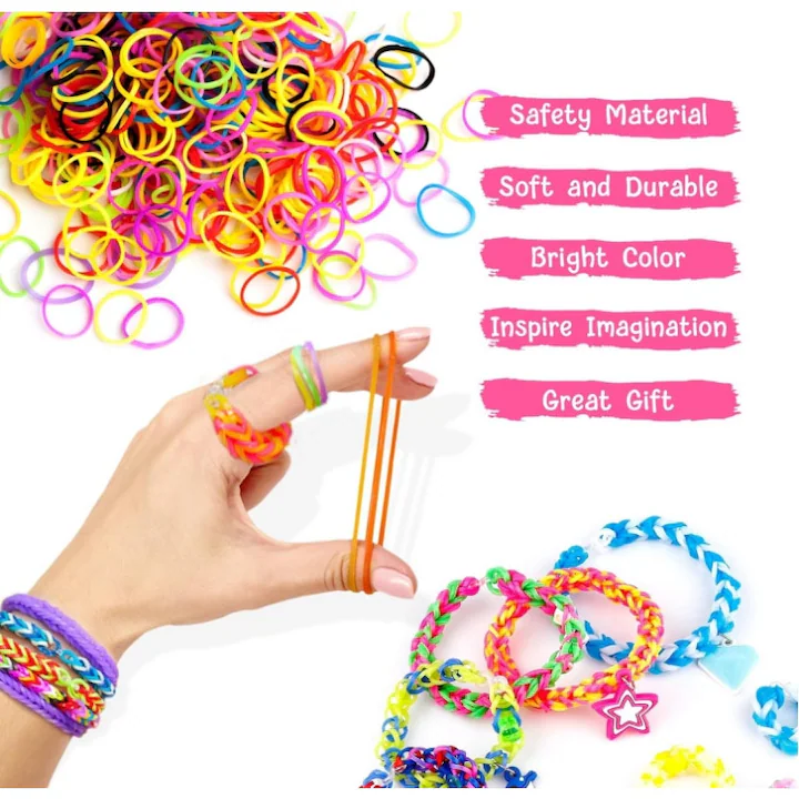 Set creativ cu elastice multicolore, model pisicuta [4]