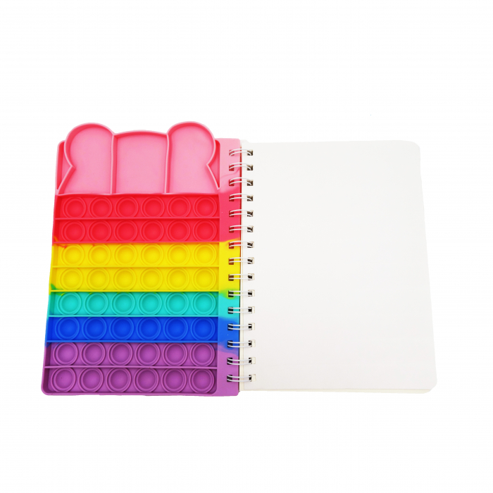 Agenda cu model pop-it șoricel și spirala, 23 cm [3]