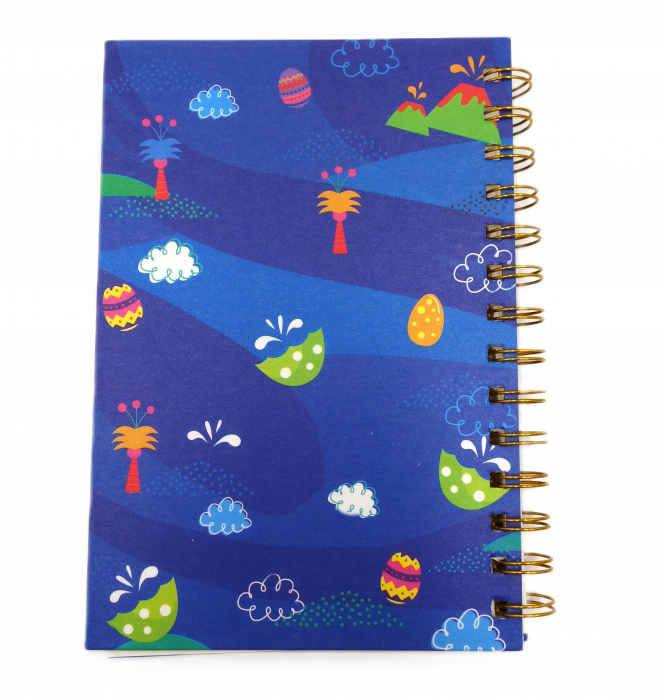 Agenda cu spirala și model pop-it dinozaur, colorata, 20 cm [2]