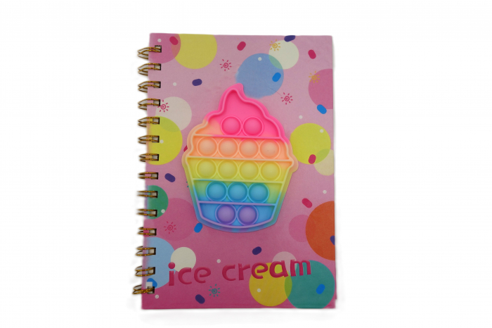 Agenda cu spirala și model pop-it inghețată, colorata, 20 cm [1]