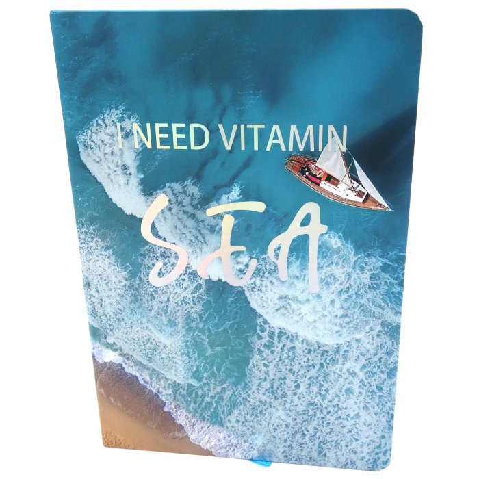 Agenda hardcover, model valuri, 96 pagini [3]