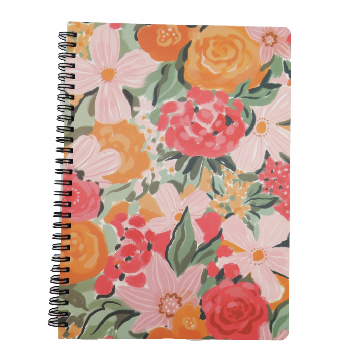 Agenda model floral pictat, A5, multicolor [2]