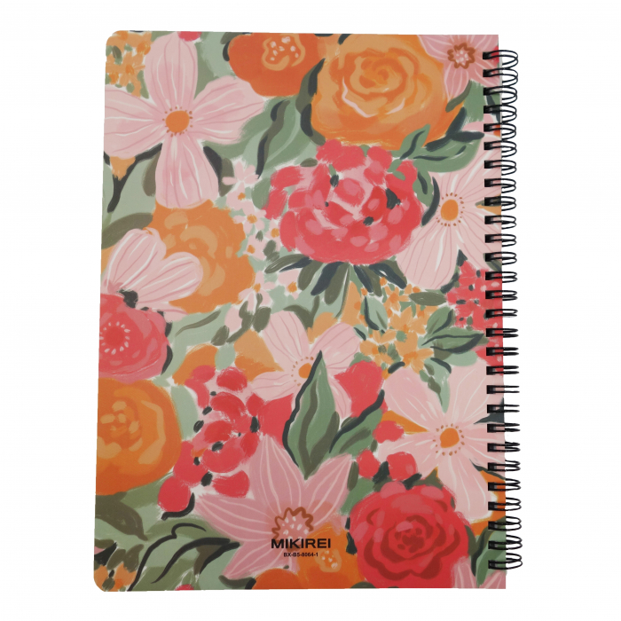 Agenda model floral pictat, A5, multicolor [3]