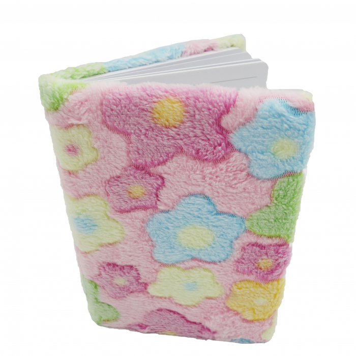 Agenda model floral, pufoasa la atingere, 80 de pagini, multicolor [1]