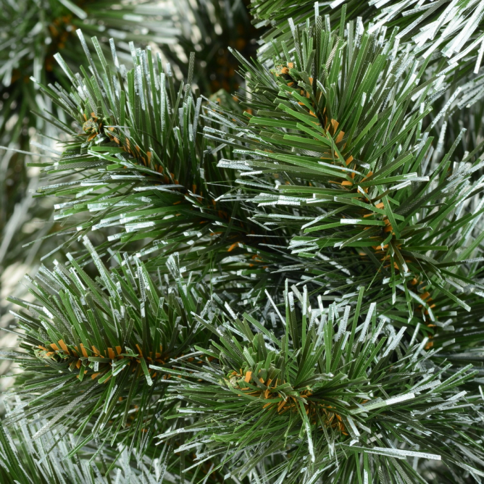 Brad artificial Sosna Biale Konce, verde cu alb, 250 cm [3]