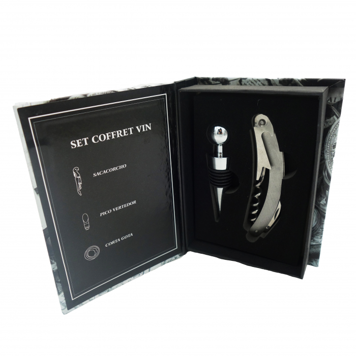 Carte decorativa cu 3 accesorii pentru vin, 15 cm [2]