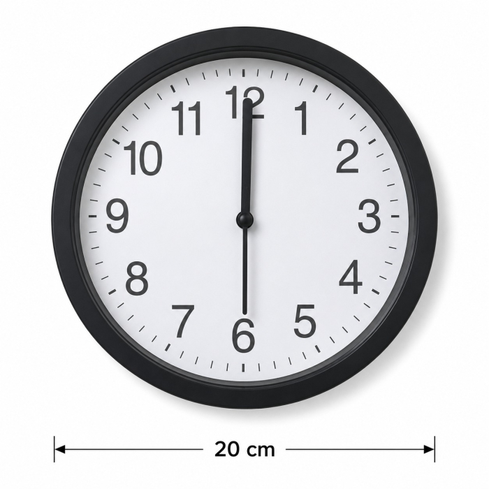 Ceas de Perete 20 cm cu Mecanism Silențios | Design Clasic [2]
