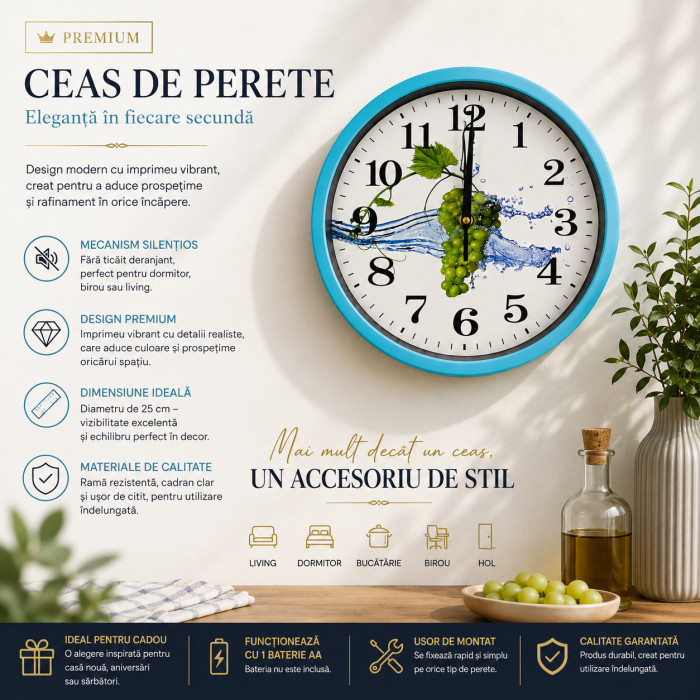 ceas-de-perete-25-cm-mecanism-silentios-turcoaz [4]