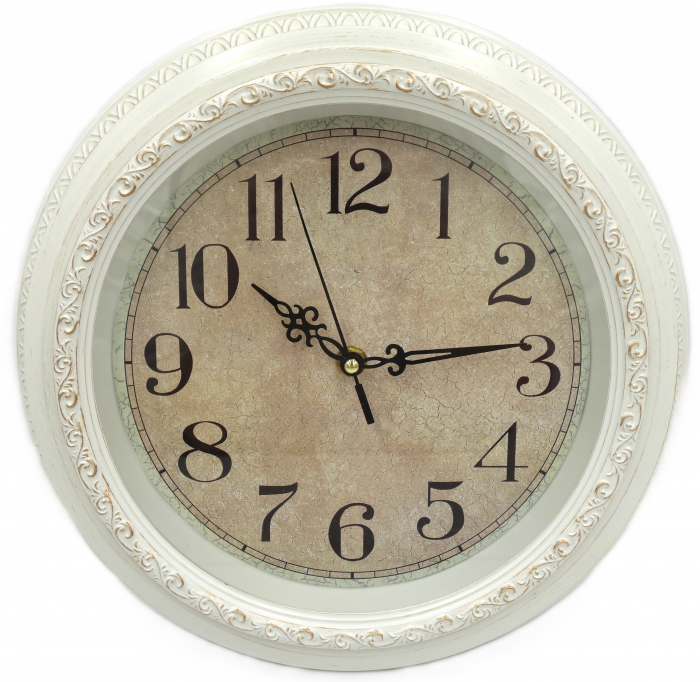 Ceas de perete, vintage, crem, 30 cm [1]