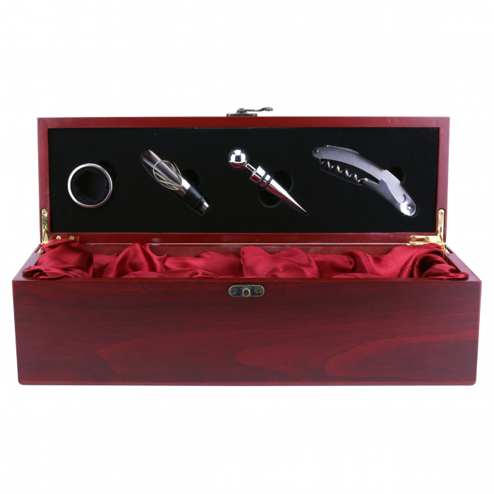 Cutie elegantă, cu acesorii, pentru sticla de vin, 38 cm [1]