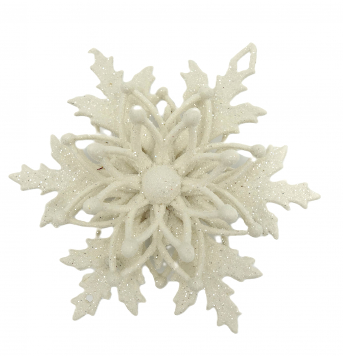 Decorațiune de brad în formă de fulg de zăpadă, 10 cm [1]