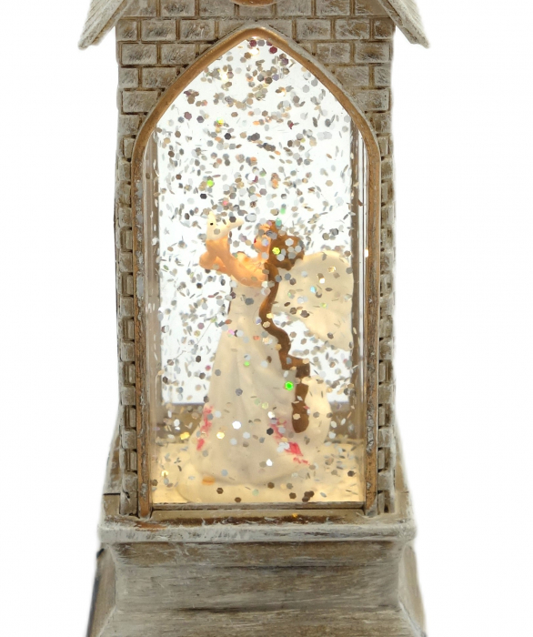 Decoratiune în formă de biserică, Înger, 23 cm [3]