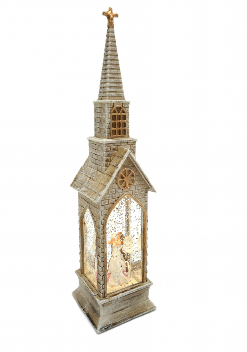 Decoratiune în formă de biserică, Înger, 23 cm [2]