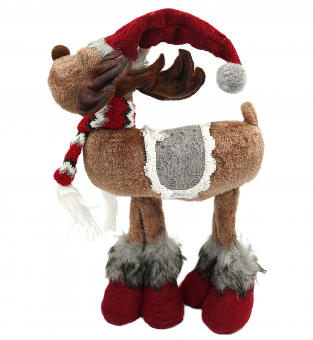 Figurina de Crăciun, ren decorativ pe 4 picioare, 35 cm [2]
