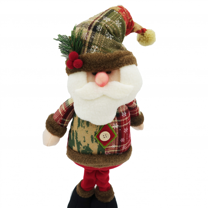 Figurina Moș Crăciun, din material textil, 48 cm [4]