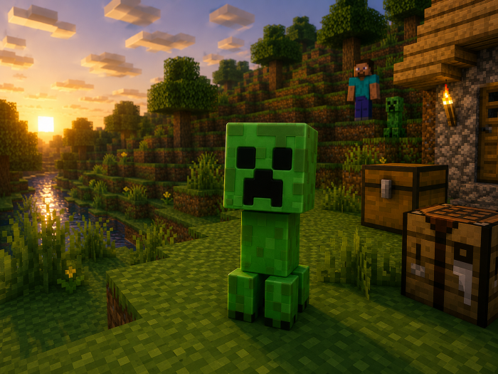 Figurină Pixelată, Creeper, 12 cm | Pop My Pixel World [3]