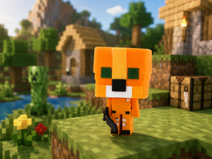 Figurină Pixelată, Ocelot, 12 cm | Pop My Pixel World [2]