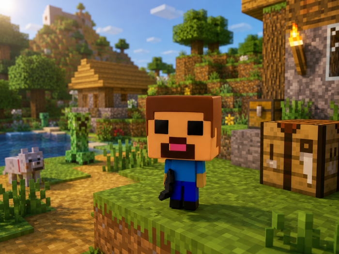 Figurină Pixelată, Steve , 12 cm | Pop My Pixel World [2]