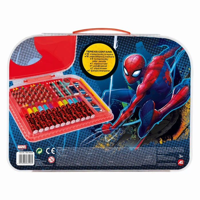 Gentă pentru desen Art Case Spiderman, set creativ cu creioane și markere, 3 ani+ [4]