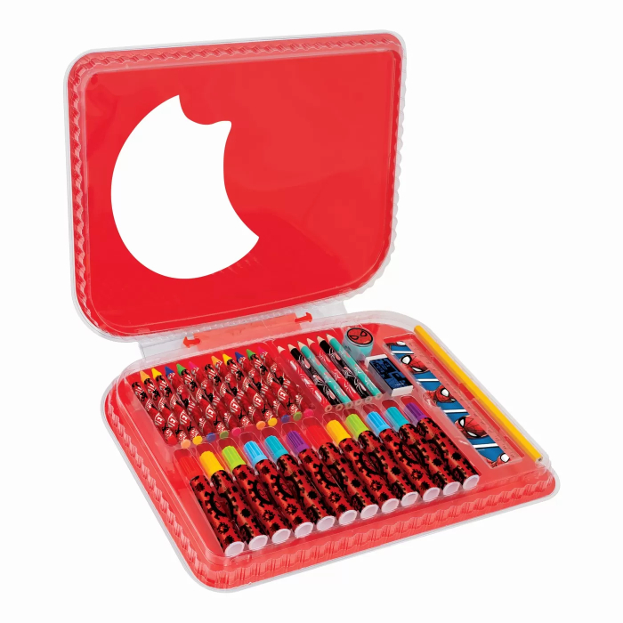 Gentă pentru desen Art Case Spiderman, set creativ cu creioane și markere, 3 ani+ [2]