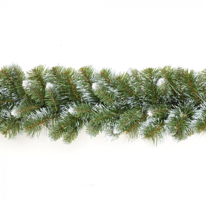 Ghirlanda Anna, verde cu varfuri albe, 260 cm [2]