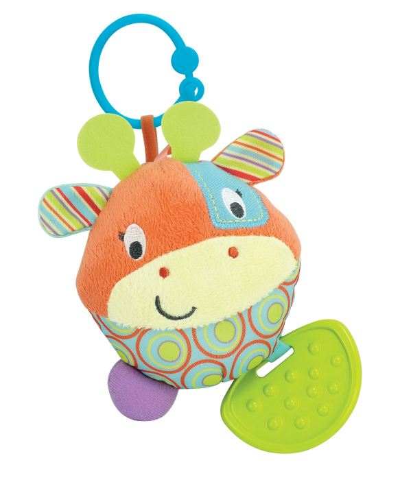 Girafa senzorială pentru bebeluși, girafa, 3 in 1, 24 cm [2]