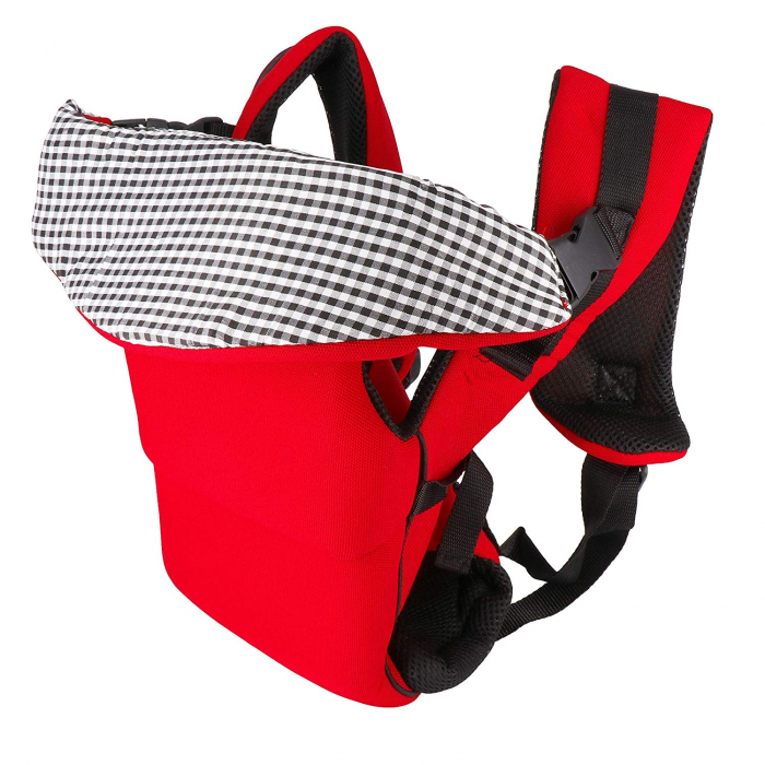 Ham/Marsupiu pentru bebeluși cu design ergonomic și material textil respirabil, rosu [1]