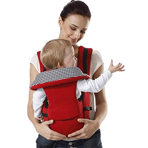 Ham/Marsupiu pentru bebeluși cu design ergonomic și material textil respirabil, rosu [2]