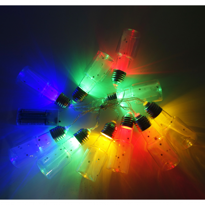 Instalatie colorata, model sticlute, 10 sticlute [2]