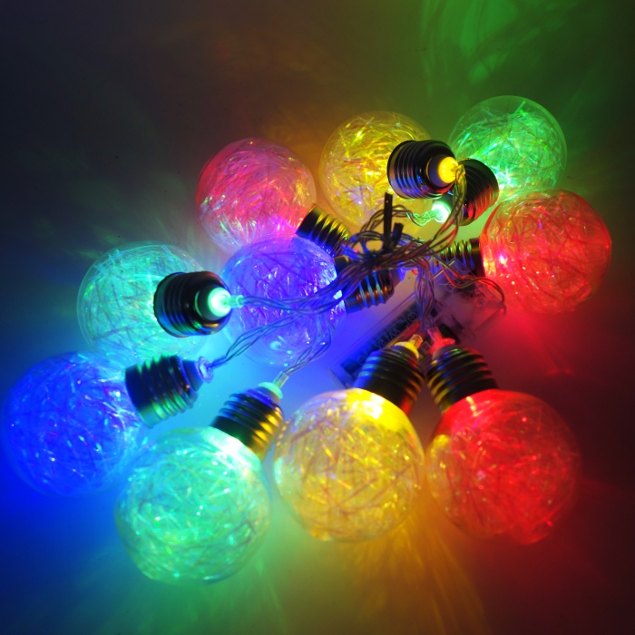 Instalatie colorata, model globuri, 10 globuri [6]