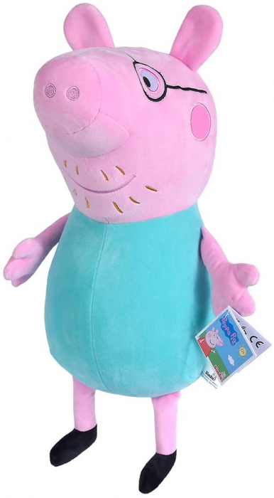 Jucarie de plus Peppa Pig, tata Wutz, moale si placuta la atingere 37 cm [1]