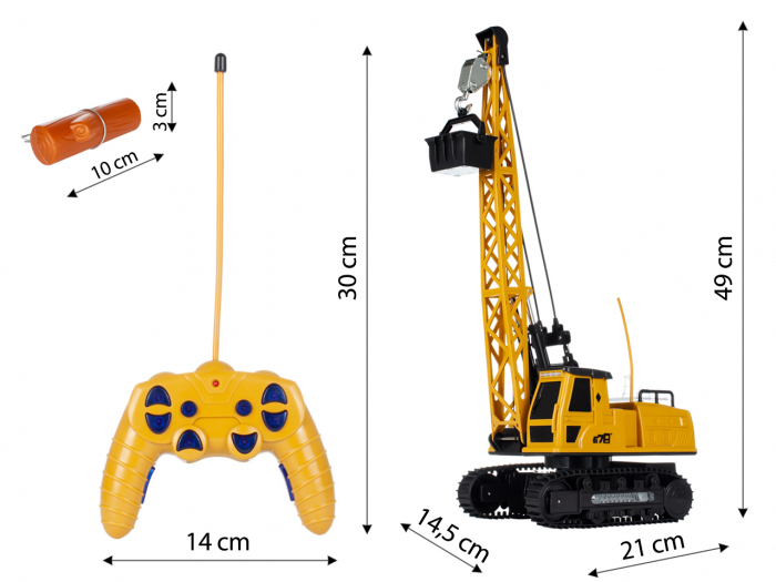 Macara cu telecomandă, 50 cm, rotire 360°, luminite și sunete [3]