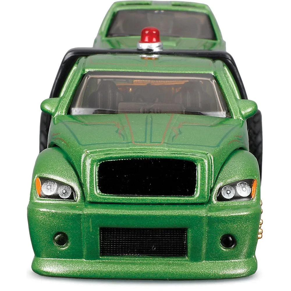 Set Elite Transport Maisto, camion Flatbed și Buick Regal T Type 1987, metal, scara 1:64, 8 ani+ [5]