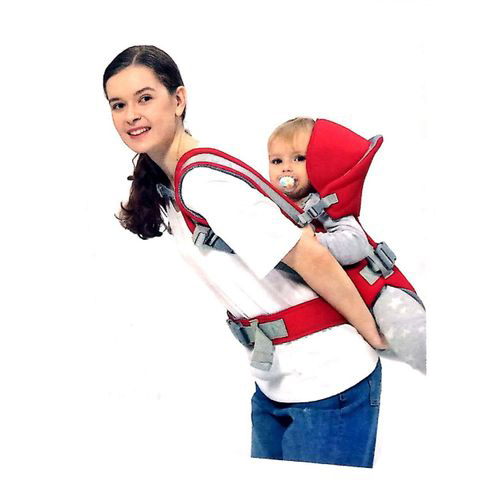 Marsupiu multifunctional, reglabil, cu suport pentru gat, 50 cm 3-12 luni, albastru [4]