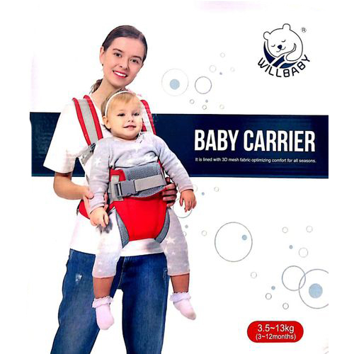 Marsupiu multifunctional, reglabil, cu suport pentru gat, 50 cm 3-12 luni, albastru [3]