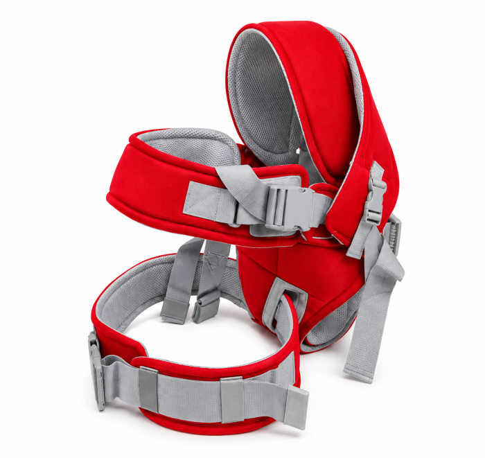 Marsupiu multifunctional, reglabil, cu suport pentru gat, 50 cm 3-12 luni, albastru [3]