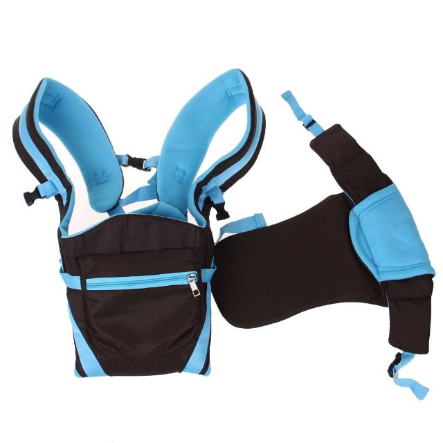 Marsupiu Willbaby pentru bebeluși, cu design ergonomic și ventilație 3D, albastru [3]