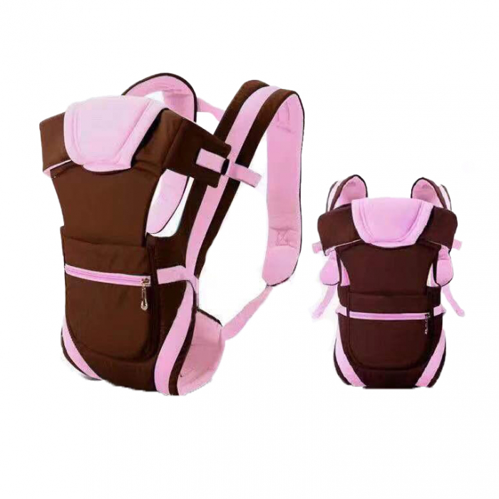 Marsupiu Willbaby pentru bebeluși, cu design ergonomic și ventilație 3D, roz [4]
