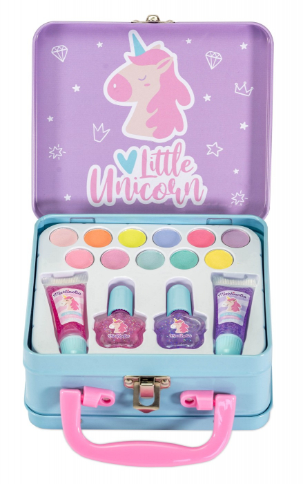 Set de infrumusetare in cutie metalica, Little Unicorn, Martinelia [2]