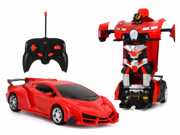 Mașină transformabilă cu telecomandă 2 în 1, Robot RC 20 cm [7]