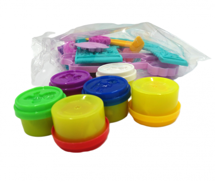 Nisip kinetic, 6 culori, peste 20 de accesorii incluse [3]