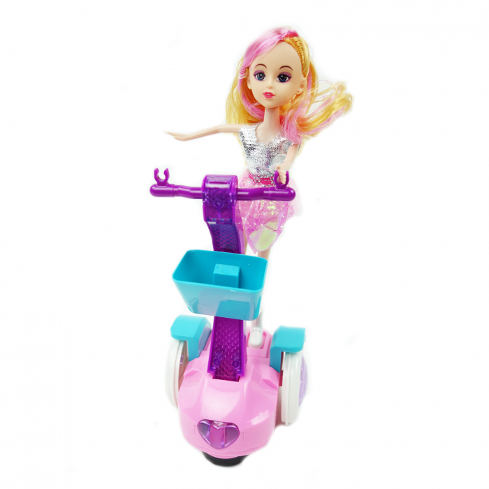 Papusa Barbie Balance, pe segway, cu sunete, luminite si dans, 29 cm [5]