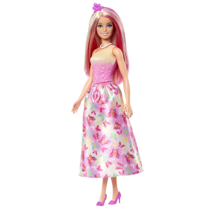 Papusa Barbie, printesa cu par roz si blond, 32.5 cm [3]