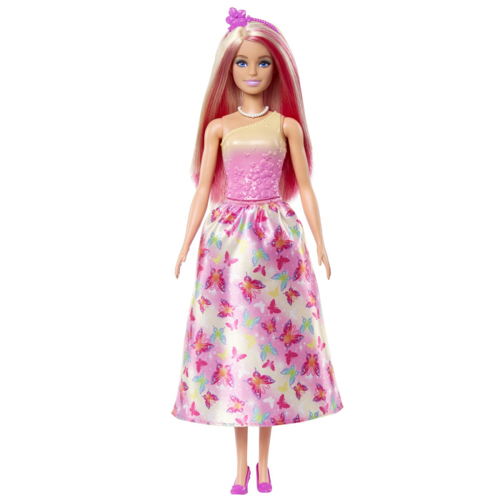 Papusa Barbie, printesa cu par roz si blond, 32.5 cm [2]