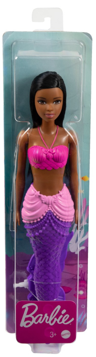 Papusa Barbie, sirena bruneta 32.5 cm [6]