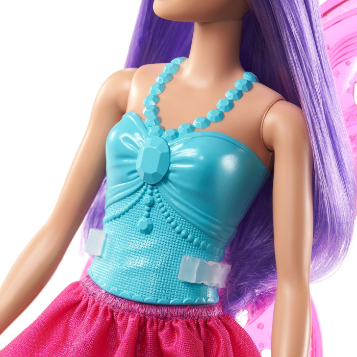 Papusa Barbie, zana cu par mov, 32.5 cm [5]